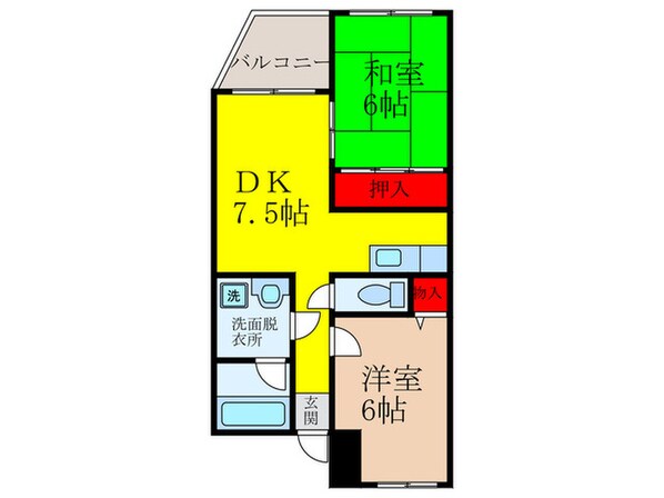 プレステ－ジフジモトの物件間取画像